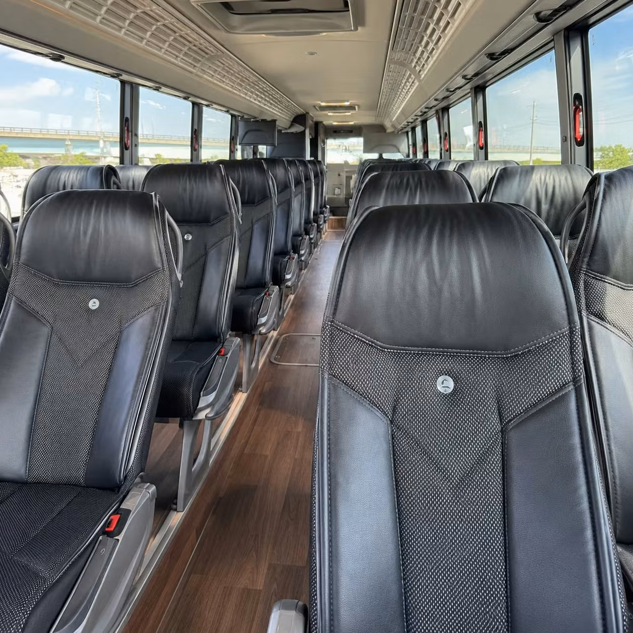 atlanta charter bus interior