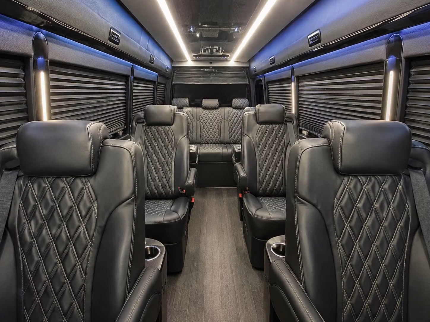 sprinter van with driver inside
